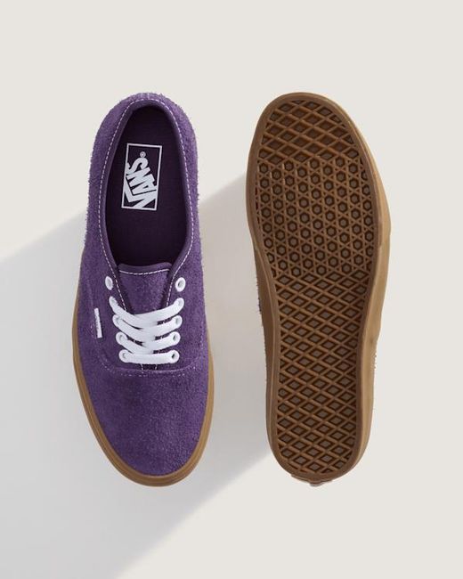 Vans Purple Authentic Hairy Suede Shoes for men