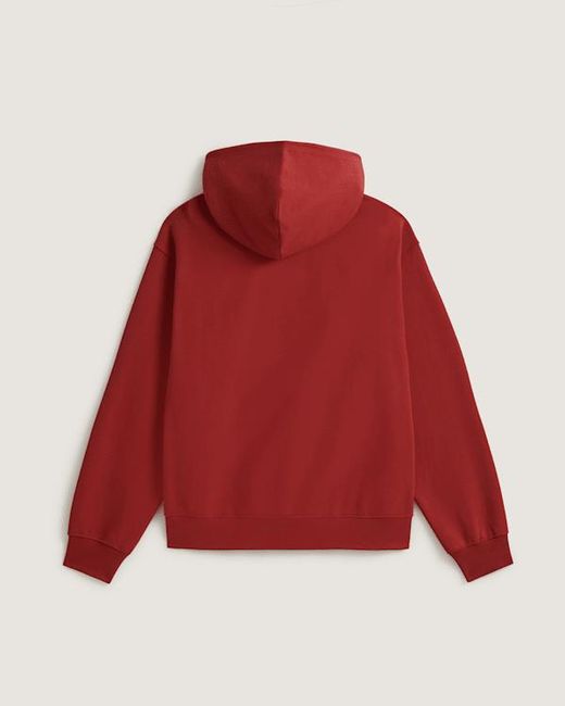 Vans Red Left Chest Ii Logo Pullover Hoodie for men