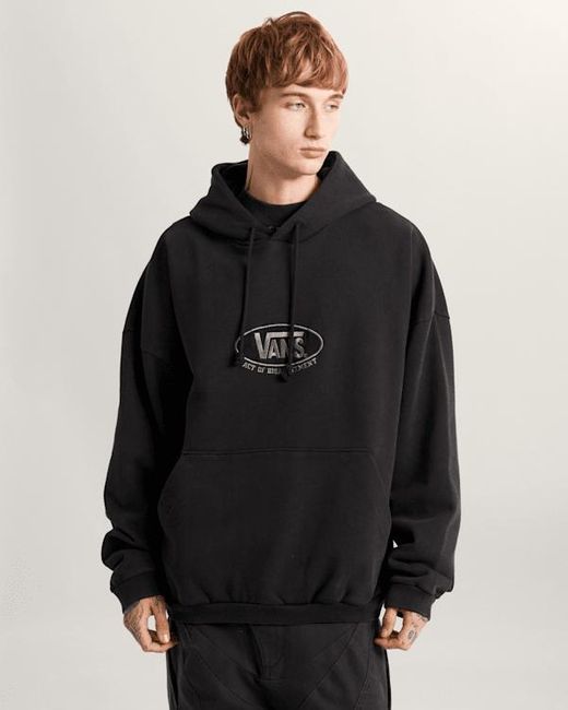 Vans Black Act Of Disagreement Oval Logo Hoodie for men