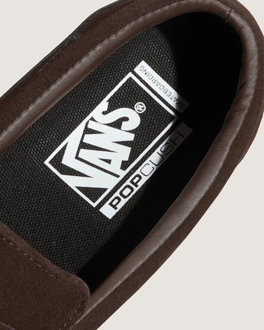 Vans Brown Skate Loafer Shoes for men