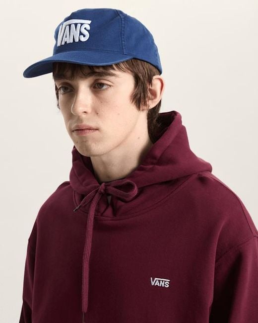 Vans Blue Stretch Logo Snapback Hat for men