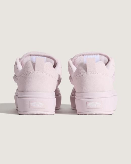 Vans Pink Knu Skool Platform Lite Shoes for men