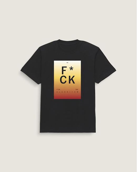 Vans Black F*Ck The Algorithm T-Shirt for men