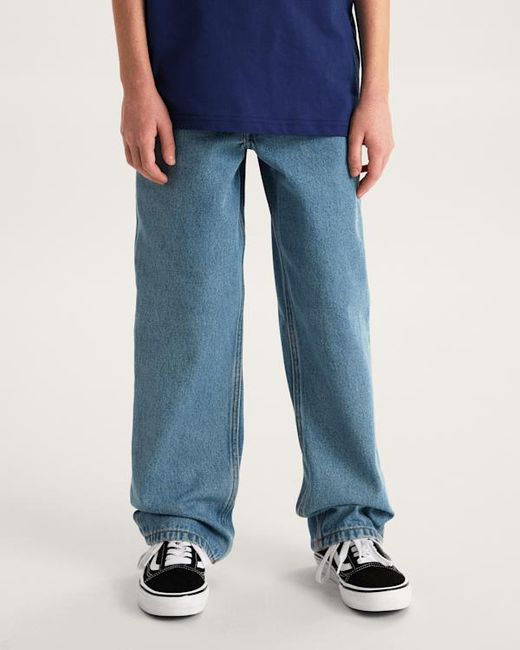 Vans Blue Kids Check-5 Loose Denim Trousers (8-14 Years)