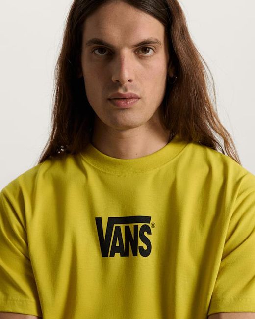 Vans Yellow Stretch Logo T-Shirt for men