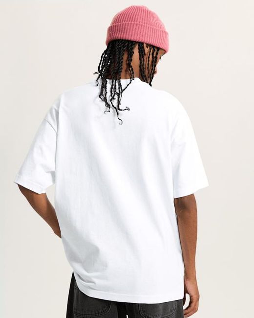 Vans White Mirror V Loose Short Sleeves for men