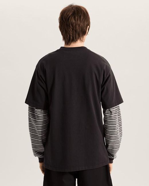 Vans Black Commitment 4 Dummies Loose T-Shirt for men