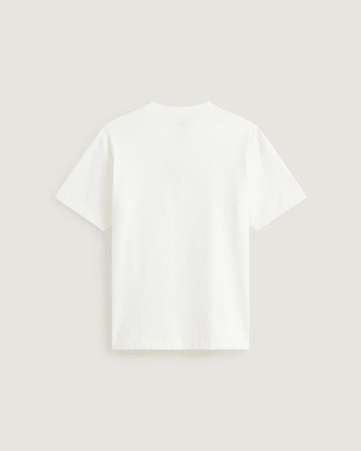 Vans White Stretch Logo T-Shirt for men