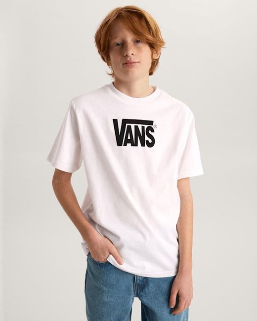 Vans White Kids Stretch Logo T-Shirt (8-14 Years)