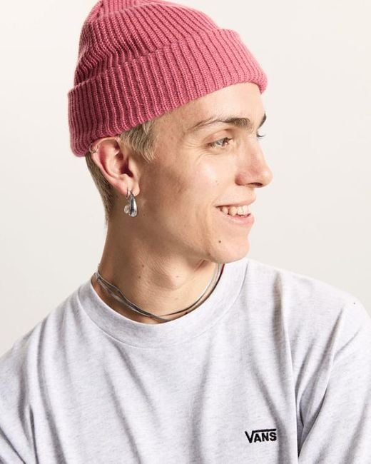 Vans Core Basic Beanie Mit Umschlag, Herren, Größe in Red für Herren