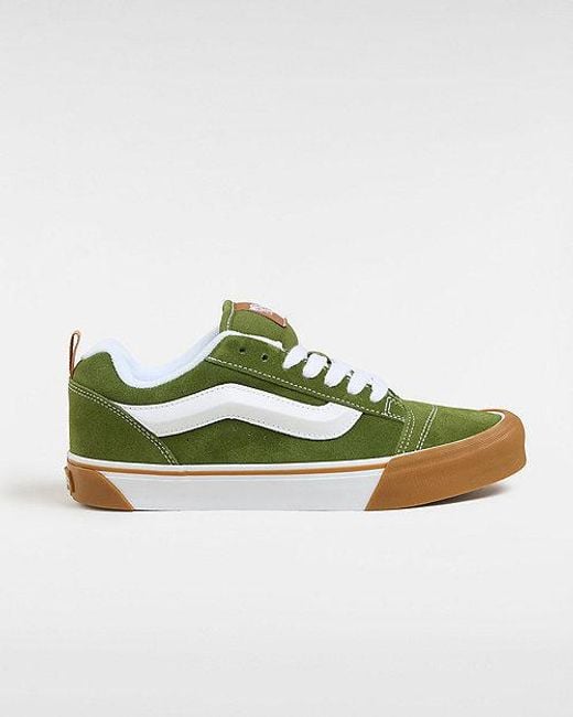 Vans Green Knu Skool Shoes (Pesto)