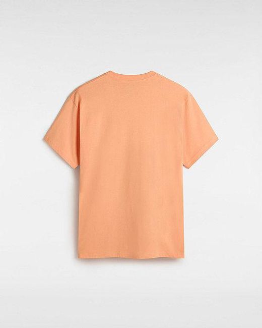 Vans Orange Left Chest Logo T-shirt for men