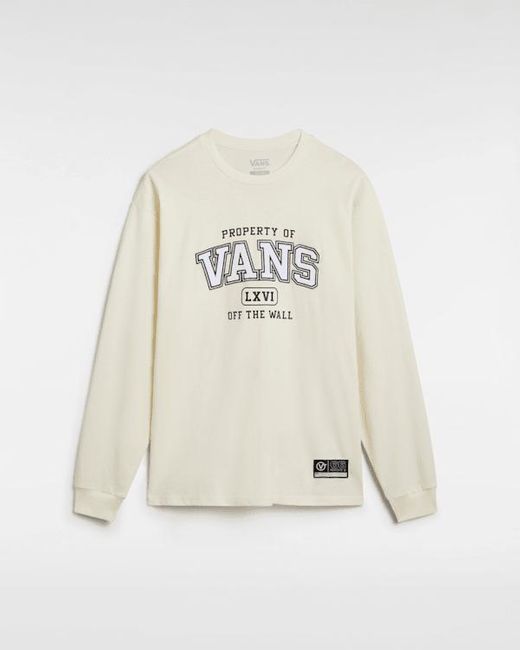 Vans Property Of Tee Met Lange Mouwen, Grootte in het Natural voor heren