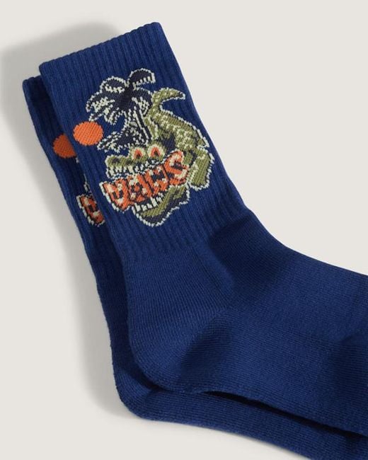 Vans Blue Kids Ticker Crew Socks, Size: Xs ​13-2.5​
