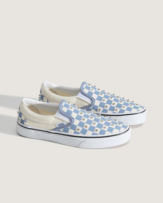 Vans White Classic Slip-On Shoes for men