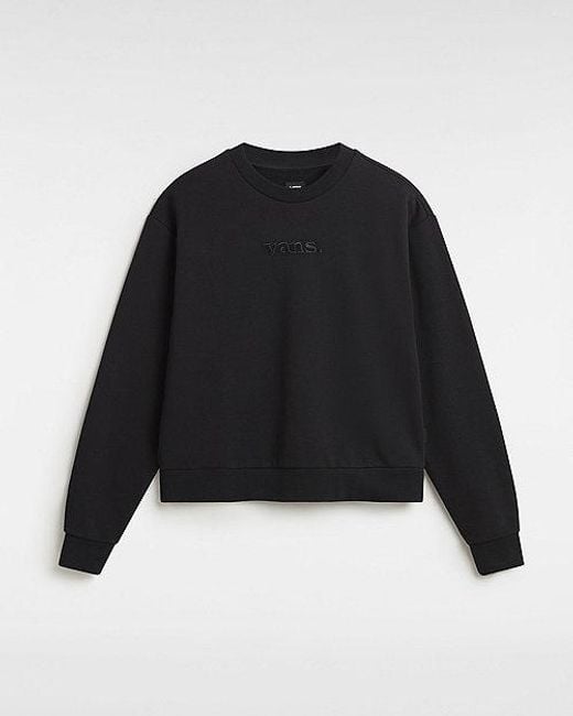 Vans Essential Sweatshirt Met Ronde Hals in het Black