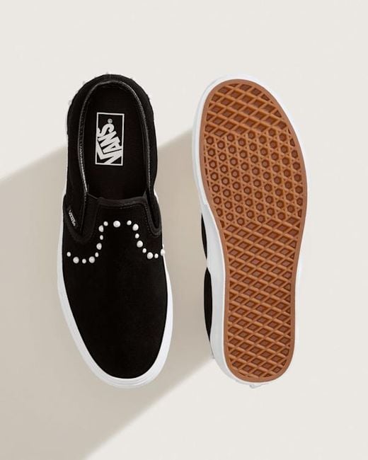 Vans White Classic Slip-On Shoes for men