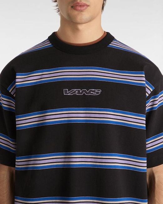 Vans Mesa Stripe T-Shirt, Herren, Größe in Black für Herren