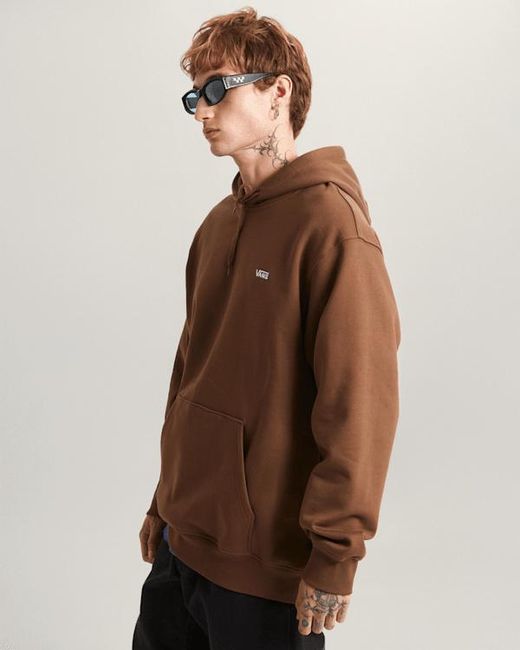 Vans Brown Left Chest Ii Loose Pullover Hoodie for men