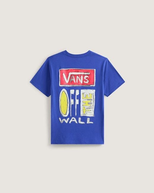 Vans Blue Kids On Canvas T-Shirt (8-14 Years)