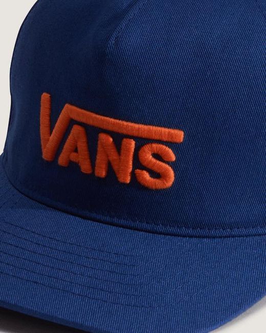 Vans Blue Drop V Logo Snapback Cap, Größe