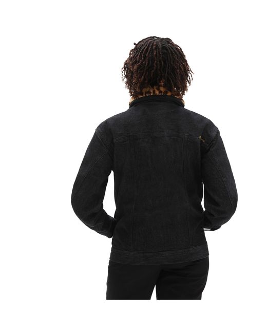 vans black jean jacket
