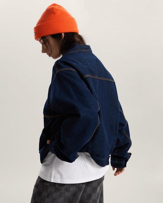 Vans Blue Premium Denim Station Jacket for men
