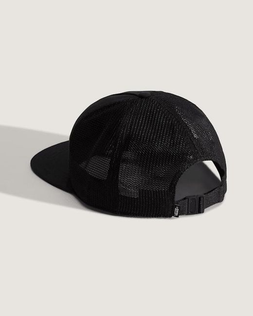 Vans Black Sidestripe Trucker Hat for men