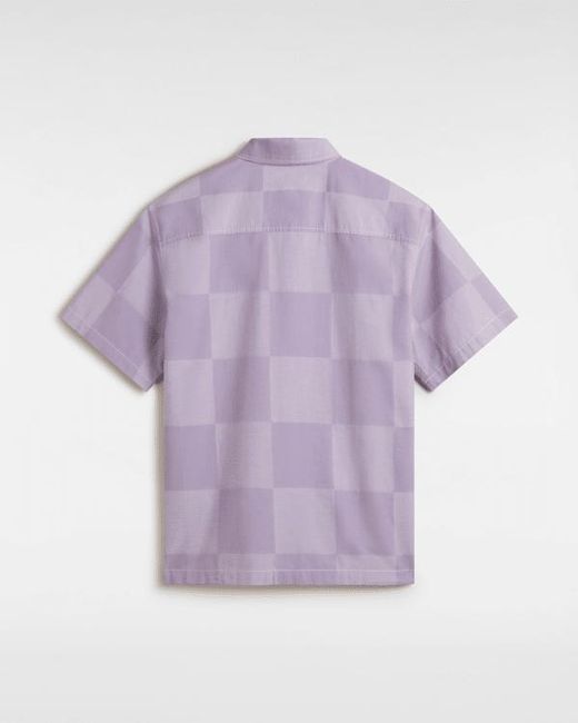 Vans Purple Kessler Checkerboard T-Shirt for men