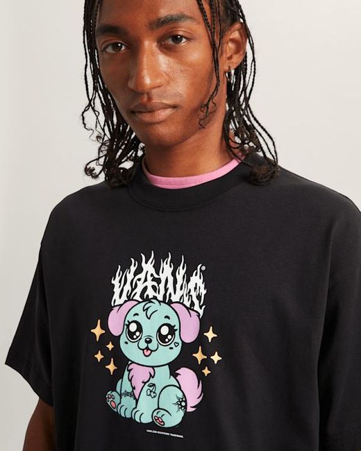 Vans Black Puppy Loose T-Shirt for men