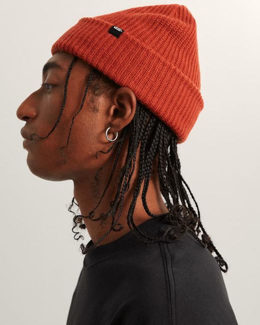 Vans Core Basic Cuff Beanie, Grootte in het Red voor heren