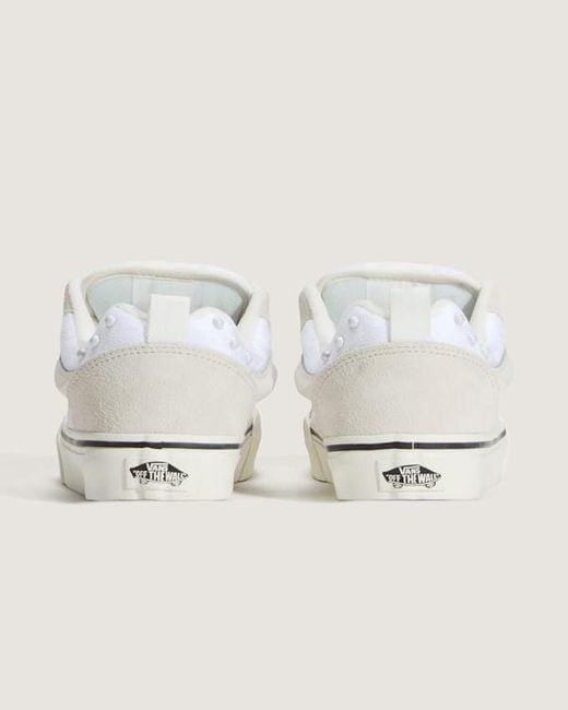 Vans White Knu Skool Shoes for men