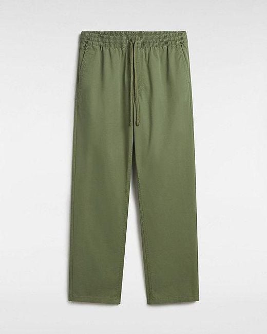 Pantalones Elásticos Range De Corte Holgado Vans de hombre de color Green