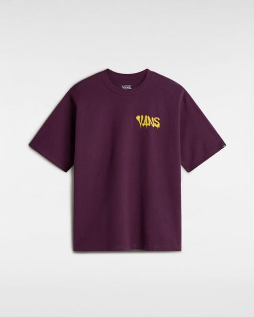 Vans Factory Spray Loose Fit T-Shirt (Blackberry Wine) Herren, Größe in Purple für Herren