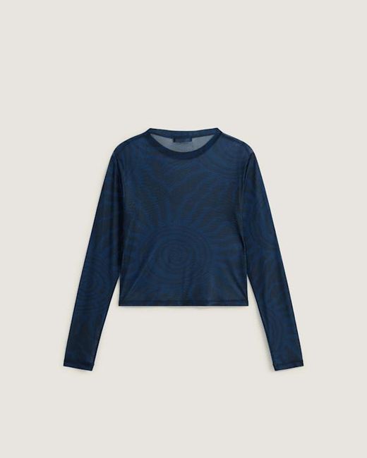 Vans White Ludlow Mesh Long Sleeve Top