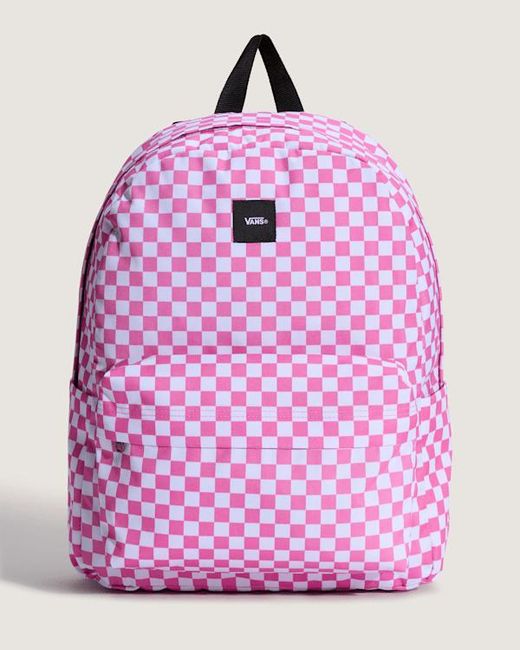 Vans Pink Old Skool Checkerboard Backpack for men
