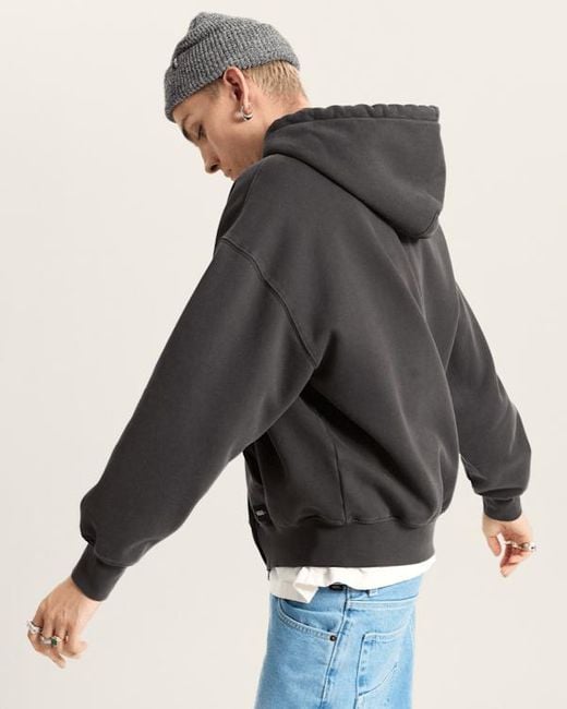 Sudadera Con Capucha Y Cremallera Premium, Hombre, Talla Vans de hombre de color Black