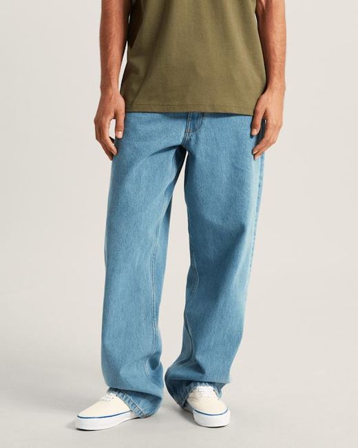 Vans Blue Check-5 Loose Denim Trousers for men