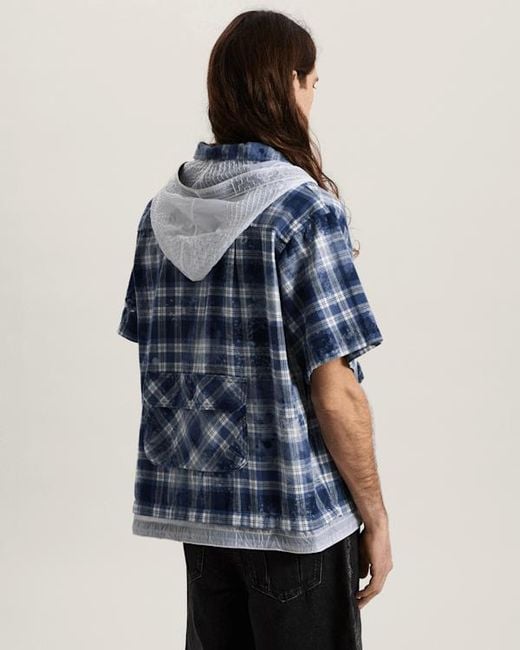 Vans Blue Otw X Tdc Double Layered Shacket Deep for men