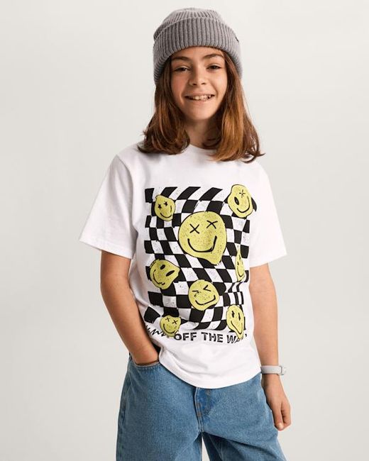 Vans White Kids Twisted Joy T-Shirt (8-14 Years)