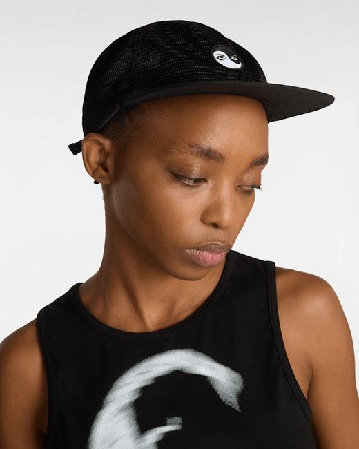 Vans Black Skate Yin Tang Eyes Mesh Hat for men