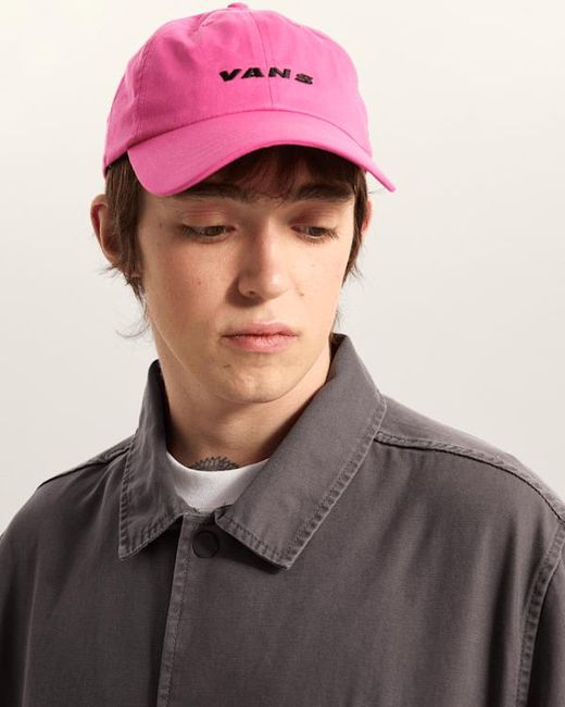 Vans Pink Check Side Jockey Hat for men