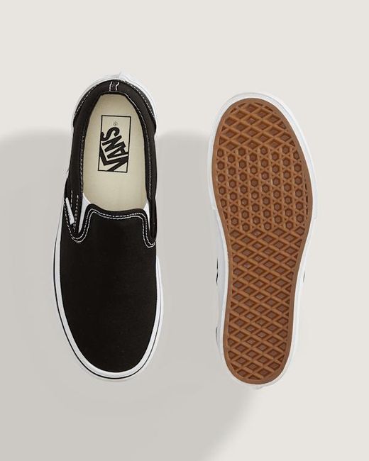 Vans White Classic Slip-On Platform Shoes