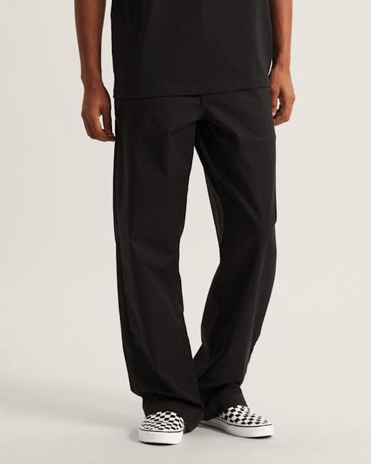 Vans Black Authentic Chino Loose Trousers for men