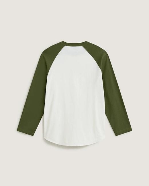 Vans Green Core Raglan Long Sleeve T-Shirt for men