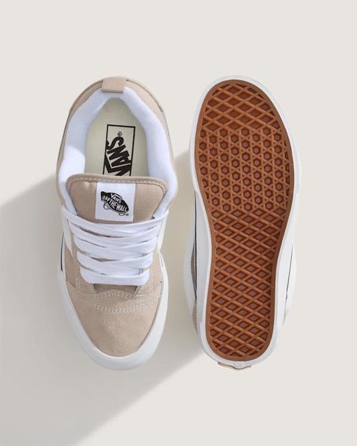 Vans White Knu Skool Shoes for men