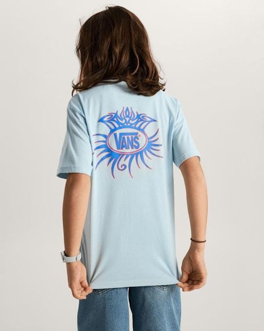 Vans Blue Kids Torched Logo T-Shirt (8-14 Years)