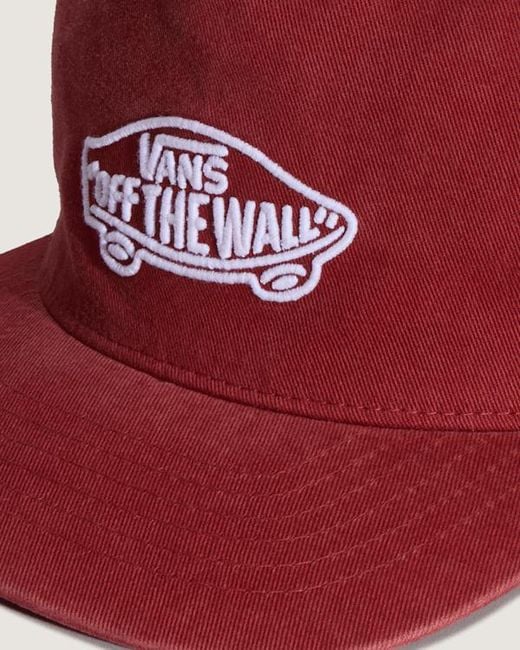 Vans Red Classic Snapback Hat for men