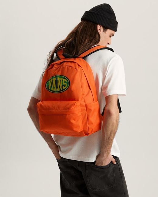 Vans Orange Old Skool Backpack for men