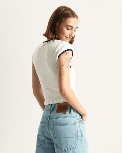 Camisa Kari Con Lazada Al Cuello, Mujer, Talla Vans de color Natural